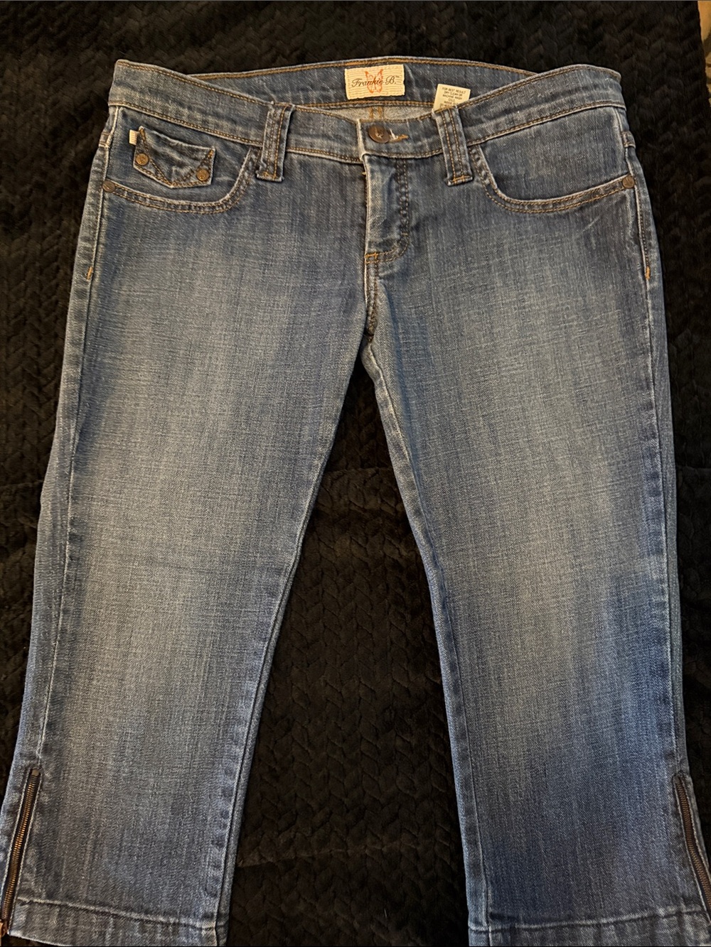 Frankie B. Medium Blue Cropped Women's Jeans